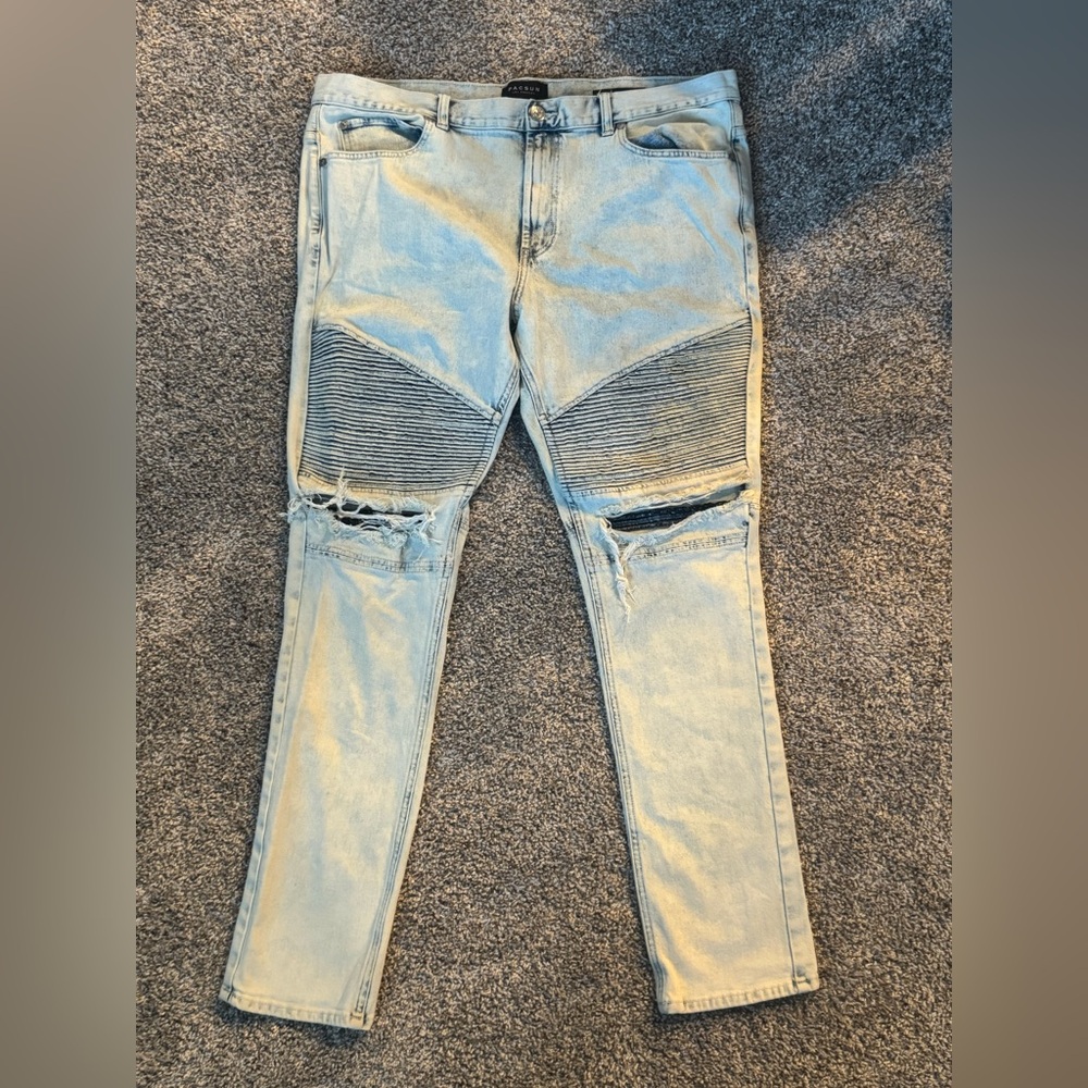 Pacsun Biker denim stacked skinny